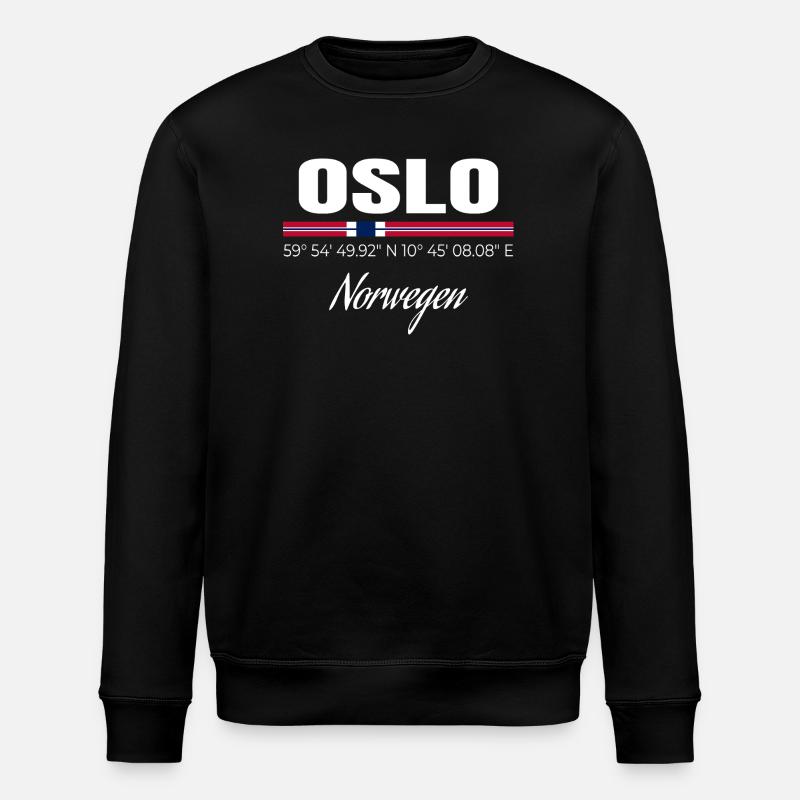 Oslo - Stanley/Stella Unisex Bio-Sweatshirt ROLLER - Schwarz