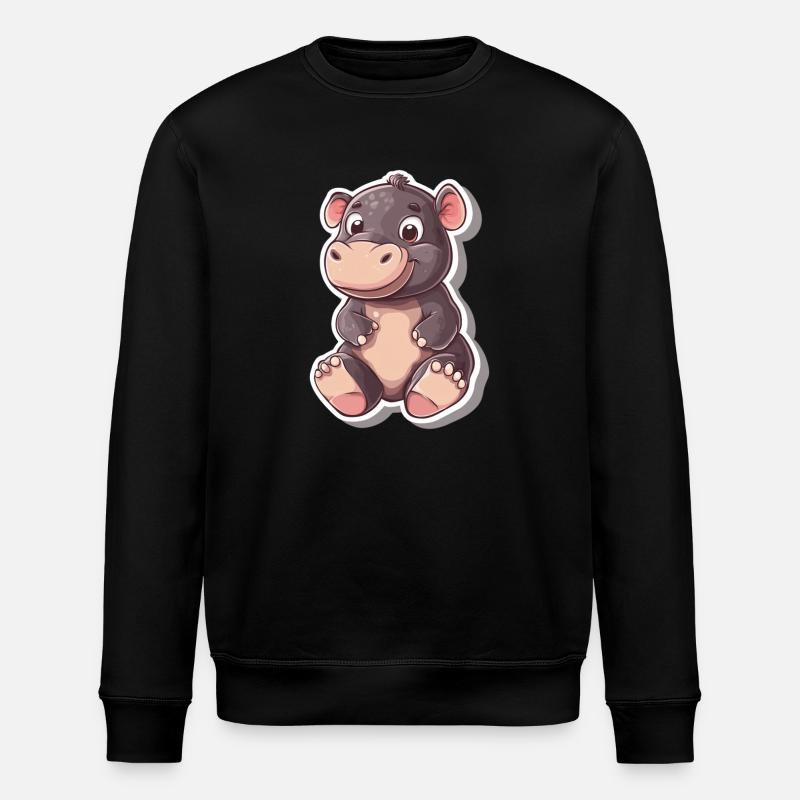 Hippopotame - Sweat bio ROLLER Stanley/Stella Unisexe - noir