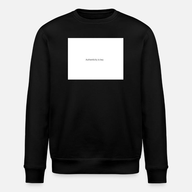 Be yourself always  - Stanley/Stella ROLLER Unisex Organic Sweatshirt - black