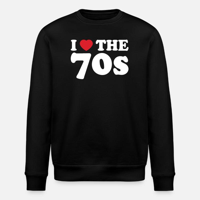Die Liebe der 70er Jahre - Stanley/Stella Unisex Bio-Sweatshirt ROLLER - Schwarz