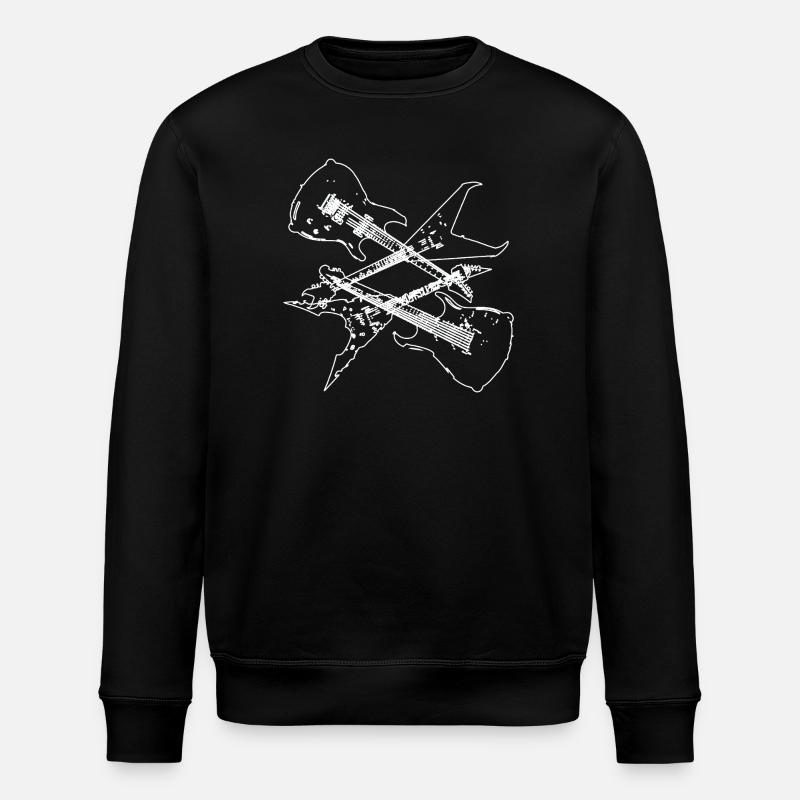Electric Guitars composiiton design - Stanley/Stella ROLLER Unisex Organic Sweatshirt - black