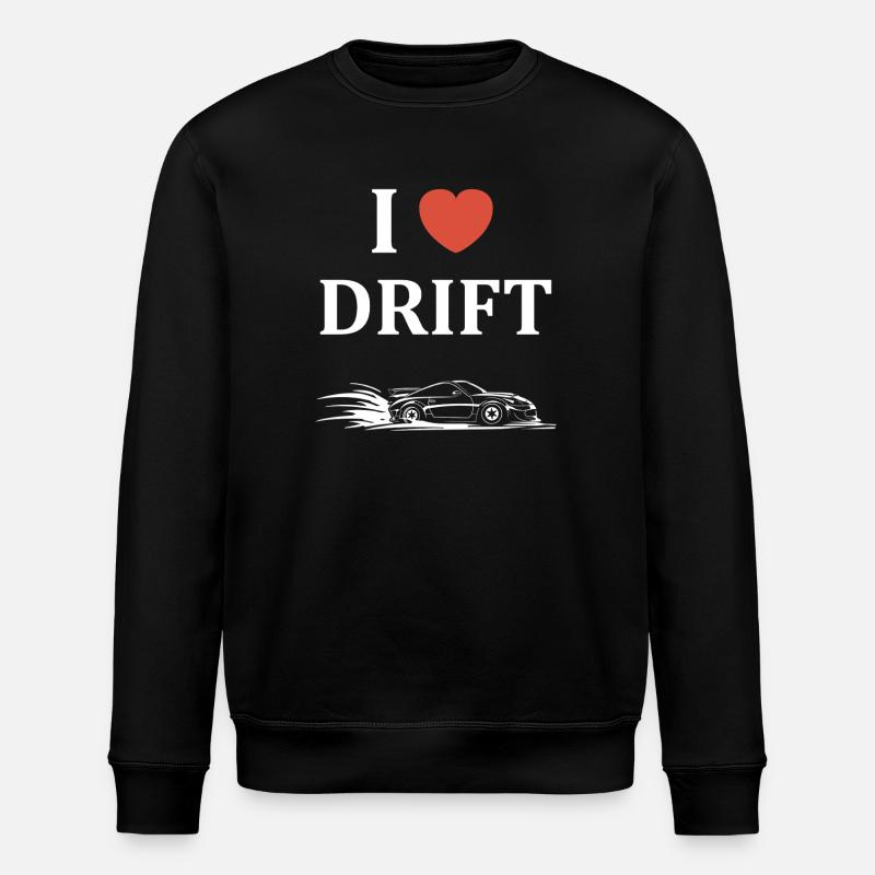 Course de Voiture Drift Amusante - Sweat bio ROLLER Stanley/Stella Unisexe - noir