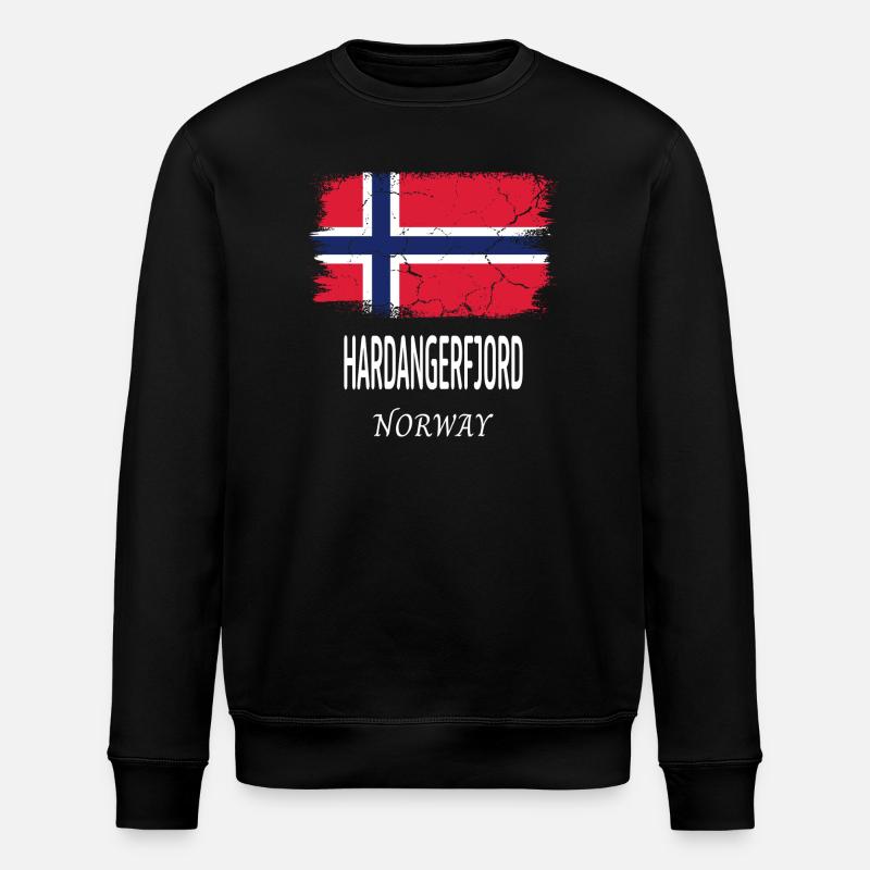 Hardangerfjord - Stanley/Stella ROLLER Unisex Organic Sweatshirt - black