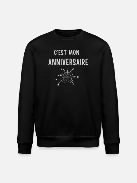C'est Mon Anniversaire - Sweat bio ROLLER Stanley/Stella Unisexe - noir