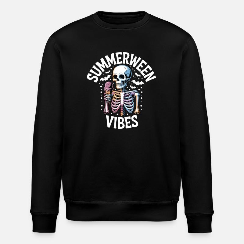 Summerween Skeleton Vibes T-Shirt - Sweat bio ROLLER Stanley/Stella Unisexe - noir