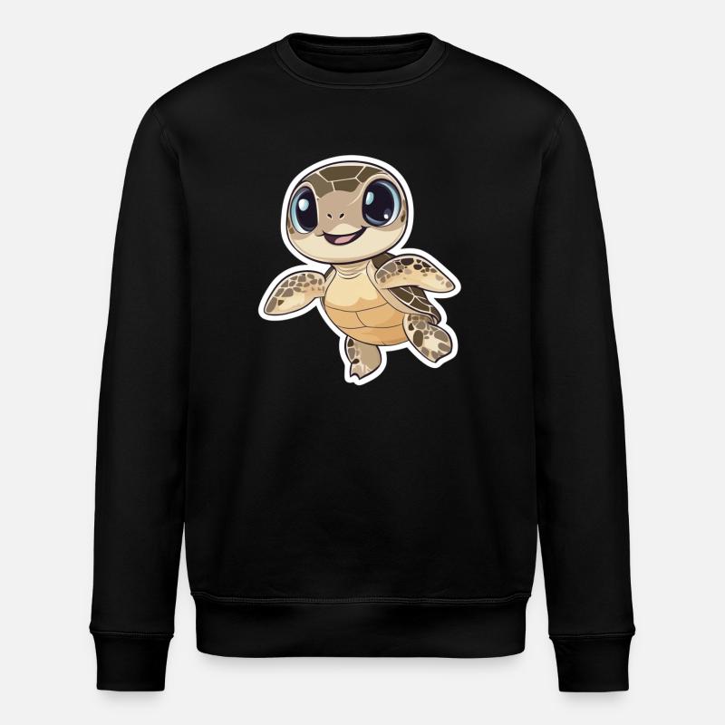 Tortue - Sweat bio ROLLER Stanley/Stella Unisexe - noir