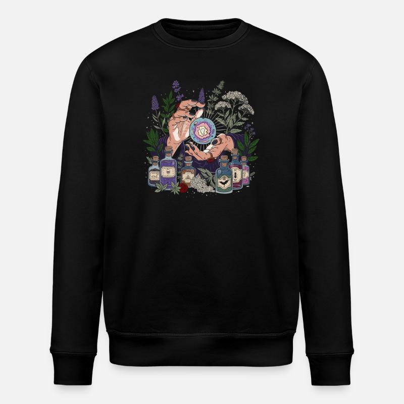 Mystical divination - Stanley/Stella ROLLER Unisex Organic Sweatshirt - black