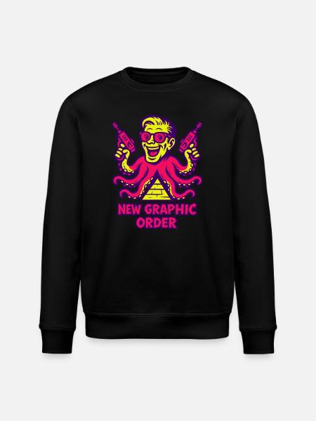 New Graphic Order Supermotiv - Stanley/Stella ROLLER Unisex Organic Sweatshirt - black