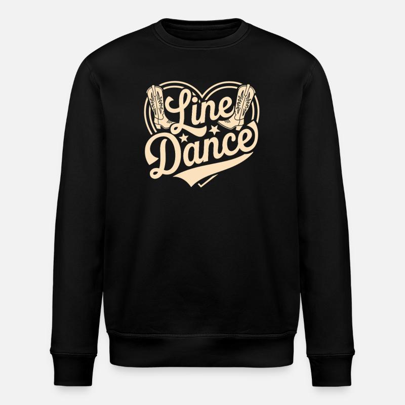 Line Dance - Stanley/Stella ROLLER Unisex Organic Sweatshirt - black
