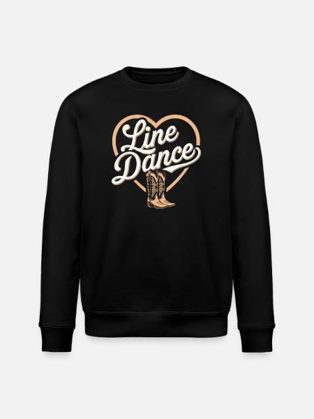 Country &amp; Line Dance Motif - Stanley/Stella ROLLER Unisex Organic Sweatshirt - black