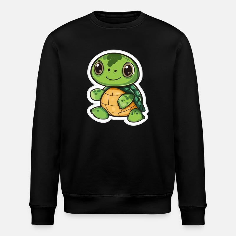 Schildkröte - Stanley/Stella Unisex Bio-Sweatshirt ROLLER - Schwarz
