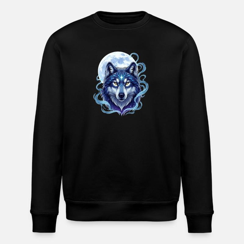 Wolf - Stanley/Stella ROLLER Unisex Organic Sweatshirt - black