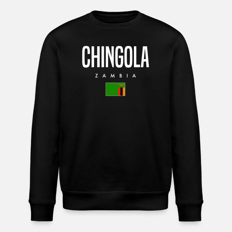 Chingola, Zambie - Sweat bio ROLLER Stanley/Stella Unisexe - noir