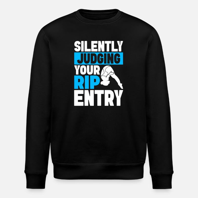 Kunstspringen Turmspringer Sprungbrett - Stanley/Stella Unisex Bio-Sweatshirt ROLLER - Schwarz