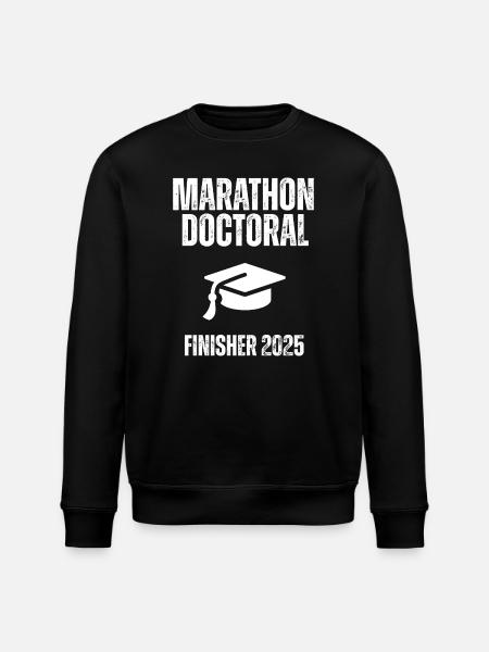 Finisher 2025 Doctoral Marathon - Stanley/Stella ROLLER Unisex Organic Sweatshirt - black