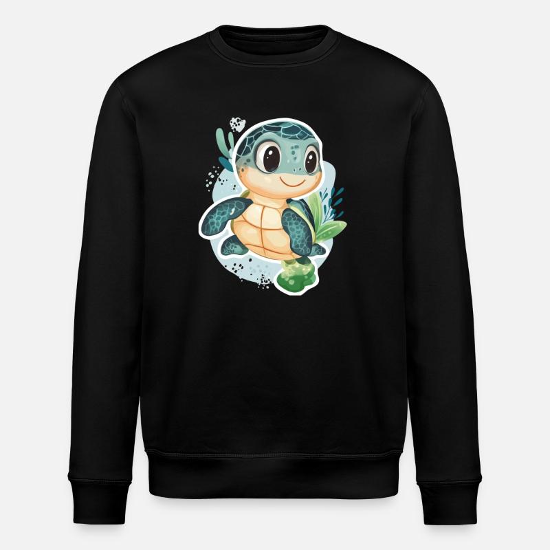 Schildkröte - Stanley/Stella Unisex Bio-Sweatshirt ROLLER - Schwarz