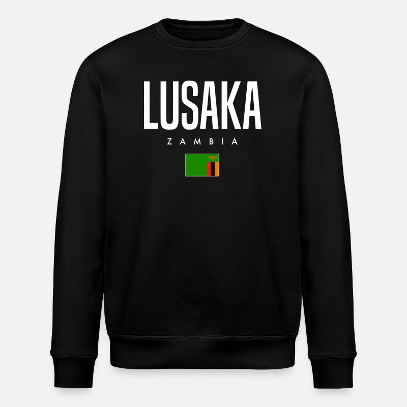 Lusaka Sambia - Stanley/Stella Unisex Bio-Sweatshirt ROLLER - Schwarz