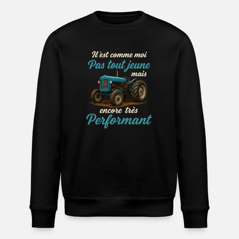 Traktorbauer Humor - Stanley/Stella Unisex Bio-Sweatshirt ROLLER - Schwarz