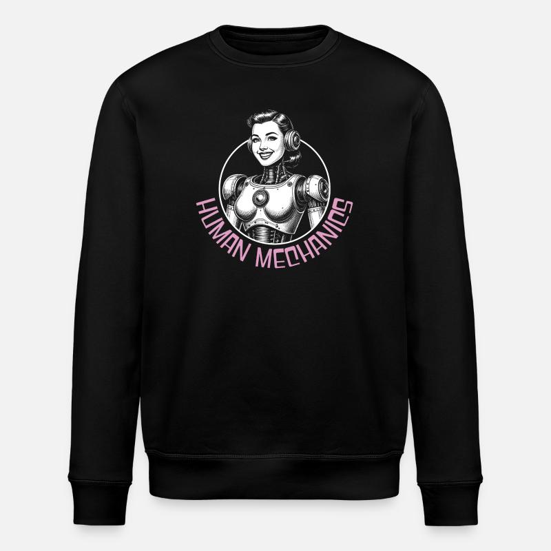 Mechanical Human - Stanley/Stella ROLLER Unisex Organic Sweatshirt - black
