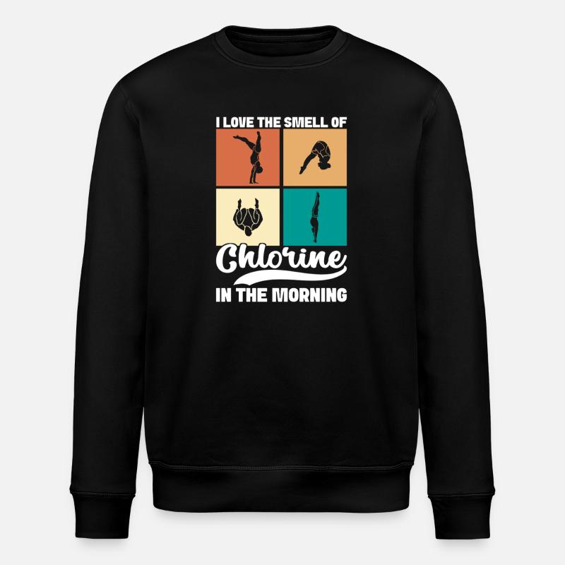 Kunstspringen Turmspringer Sprungbrett - Stanley/Stella Unisex Bio-Sweatshirt ROLLER - Schwarz