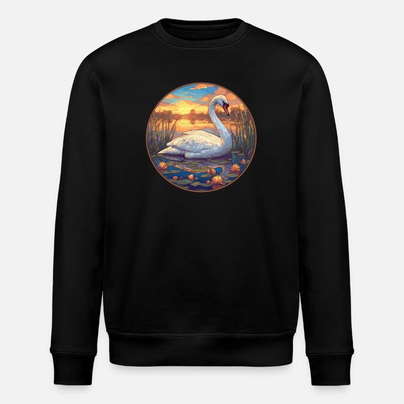 Cygnes Cygne - Sweat bio ROLLER Stanley/Stella Unisexe - noir