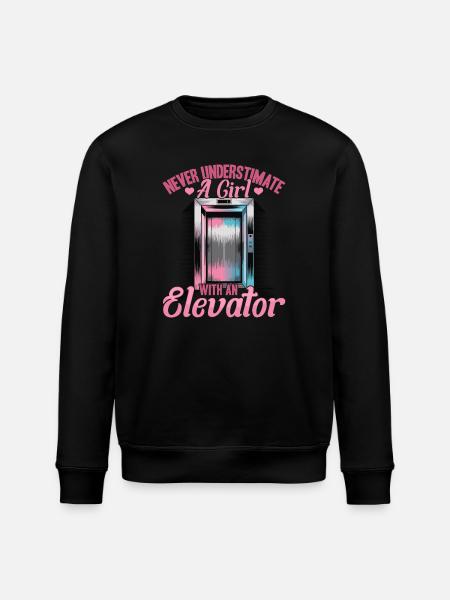 Elevator toddler & kids - Stanley/Stella ROLLER Unisex Organic Sweatshirt - black