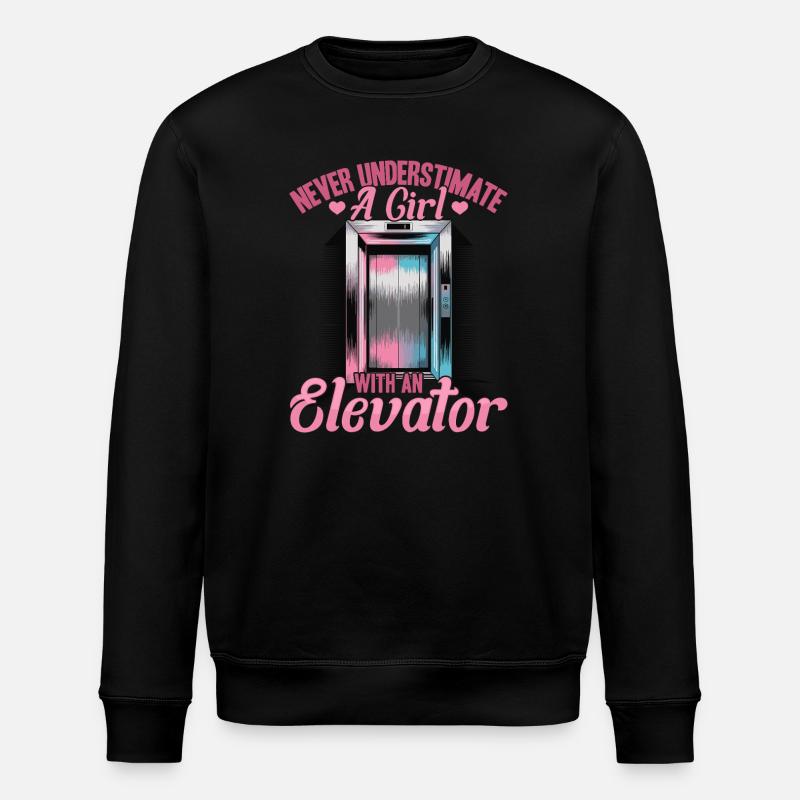 Ascenseur pour tout-petits et enfants - Sweat bio ROLLER Stanley/Stella Unisexe - noir