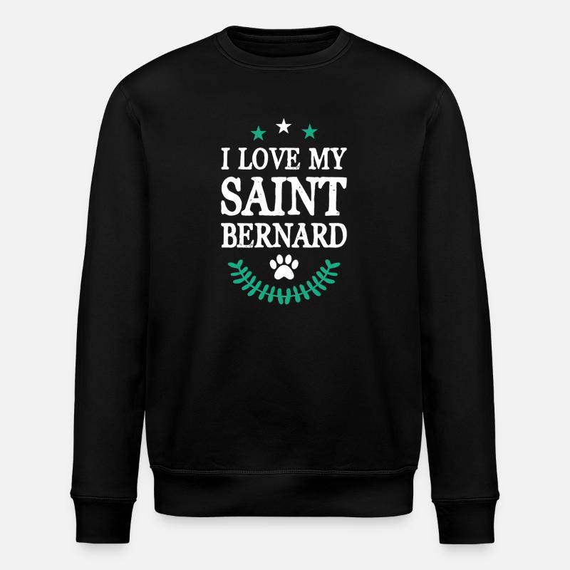 SAINT_BERNARD - Stanley/Stella ROLLER Unisex Organic Sweatshirt - black