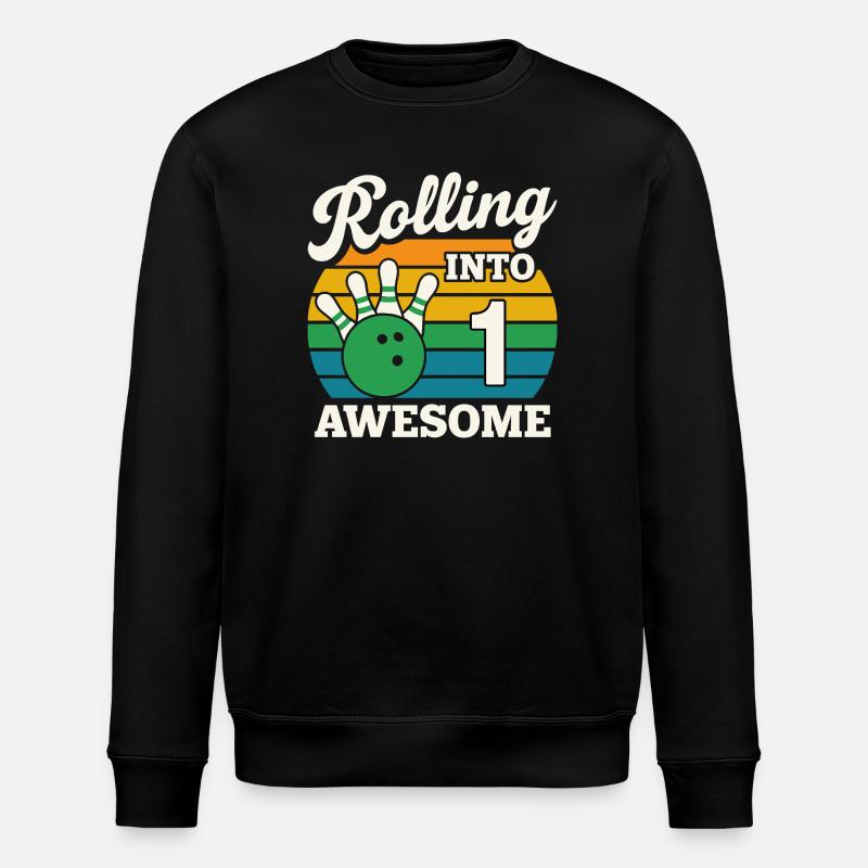 Bowling jusqu’au 1er anniversaire - Sweat bio ROLLER Stanley/Stella Unisexe - noir