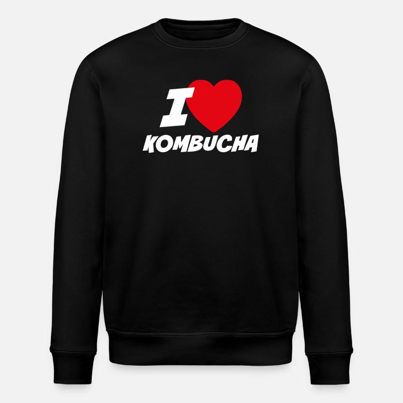 Ich liebe Kombucha - Stanley/Stella Unisex Bio-Sweatshirt ROLLER - Schwarz