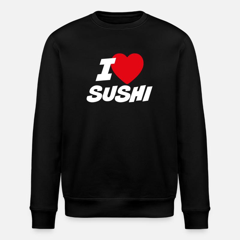 J’adore les sushis - Sweat bio ROLLER Stanley/Stella Unisexe - noir