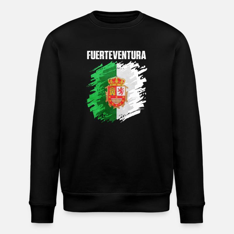 Fuerteventura Flag Design - Stanley/Stella ROLLER Unisex Organic Sweatshirt - black