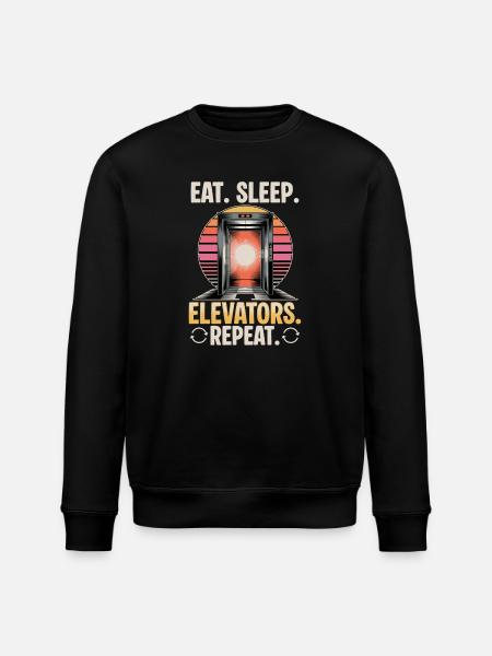 Elevator toddler & kids - Stanley/Stella ROLLER Unisex Organic Sweatshirt - black
