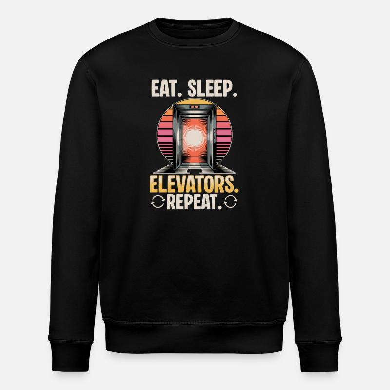 Ascenseur pour tout-petits et enfants - Sweat bio ROLLER Stanley/Stella Unisexe - noir