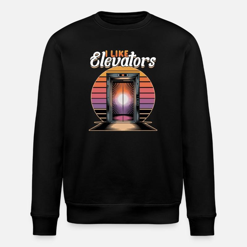 Elevator toddler & kids - Stanley/Stella ROLLER Unisex Organic Sweatshirt - black