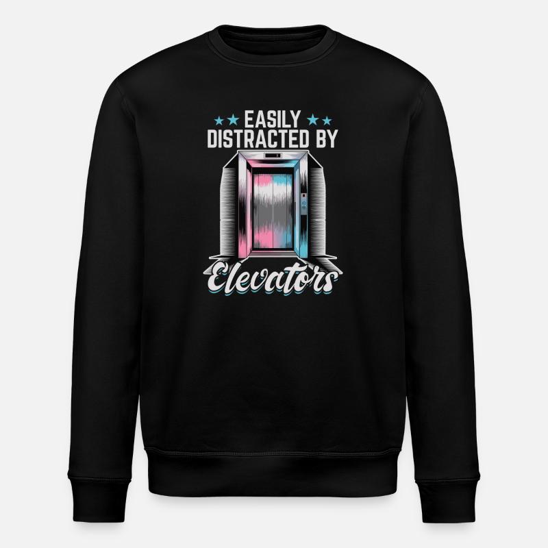 Ascenseur pour tout-petits et enfants - Sweat bio ROLLER Stanley/Stella Unisexe - noir