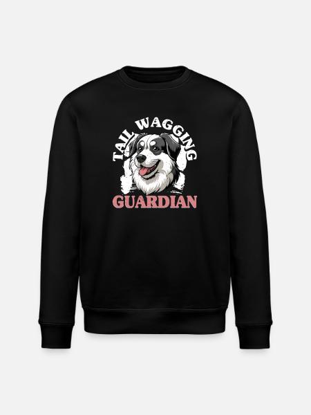 Alabai Dog Tail Wagging Guardian - Stanley/Stella ROLLER Unisex Organic Sweatshirt - black