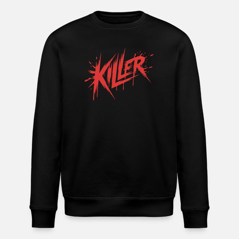 Killer - Killer Blood Design - Stanley/Stella Unisex Bio-Sweatshirt ROLLER - Schwarz