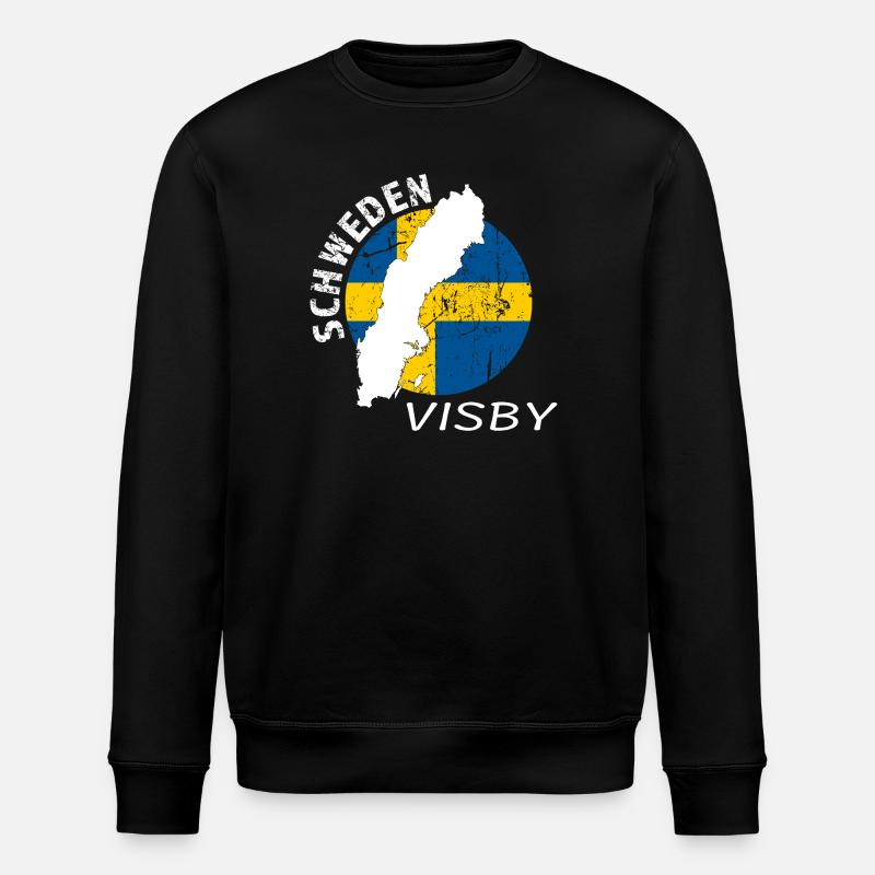 Visby - Stanley/Stella Unisex Bio-Sweatshirt ROLLER - Schwarz