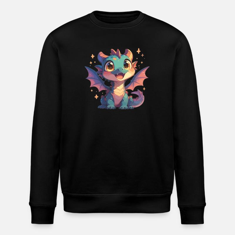 Dragon Dragon - Stanley/Stella ROLLER Unisex Organic Sweatshirt - black