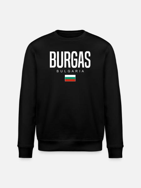 Burgas Bulgaria - Stanley/Stella ROLLER Unisex Organic Sweatshirt - black