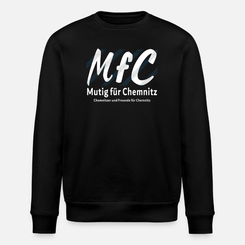 Chemnitz Courageous for Chemnitz - Stanley/Stella ROLLER Unisex Organic Sweatshirt - black