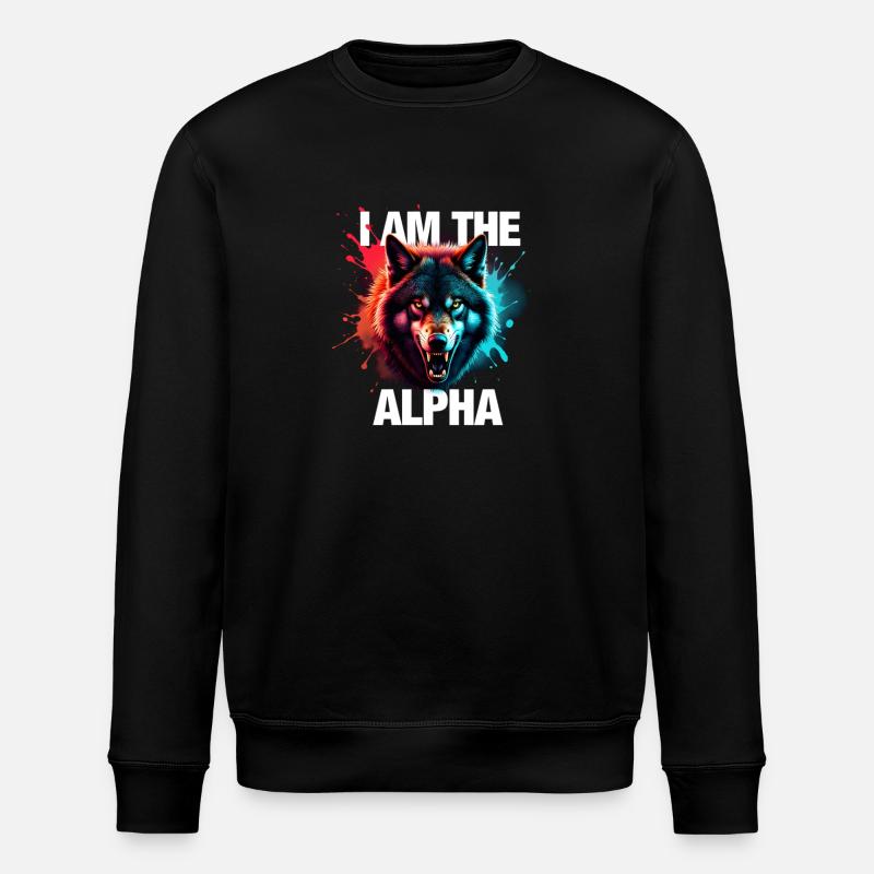 Je suis le loup alpha - Sweat bio ROLLER Stanley/Stella Unisexe - noir