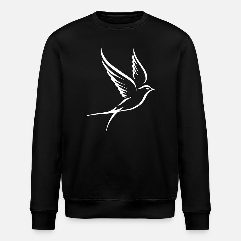 Vogel Taube - Stanley/Stella Unisex Bio-Sweatshirt ROLLER - Schwarz