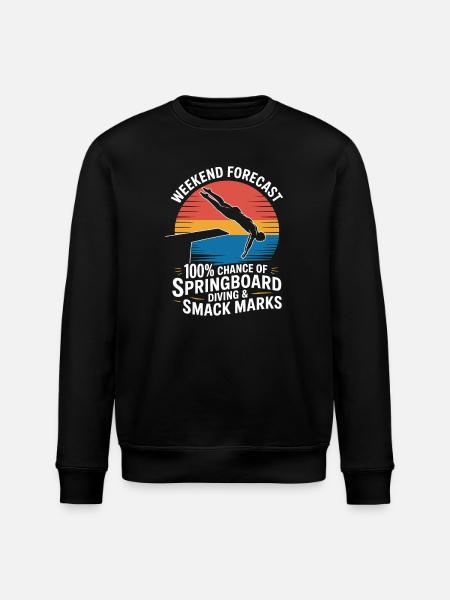 Diving diving board - Stanley/Stella ROLLER Unisex Organic Sweatshirt - black