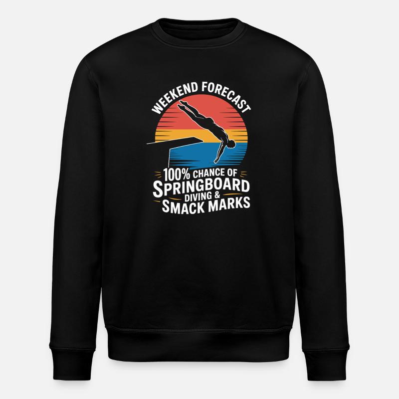 Diving diving board - Stanley/Stella ROLLER Unisex Organic Sweatshirt - black