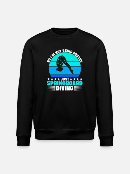 Diving diving board - Stanley/Stella ROLLER Unisex Organic Sweatshirt - black