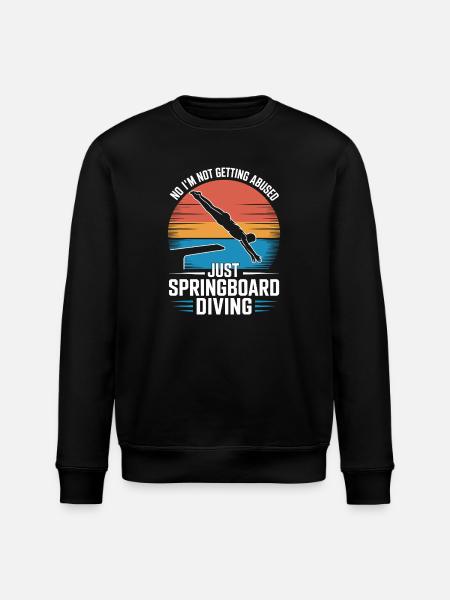 Diving diving board - Stanley/Stella ROLLER Unisex Organic Sweatshirt - black