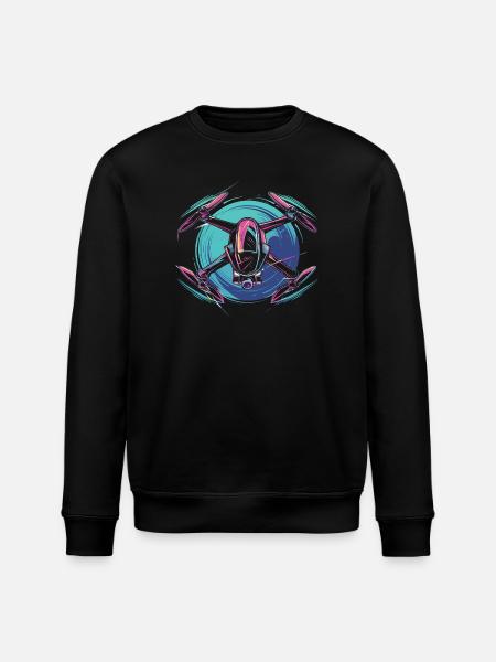 Dynamic Drone - Stanley/Stella ROLLER Unisex Organic Sweatshirt - black