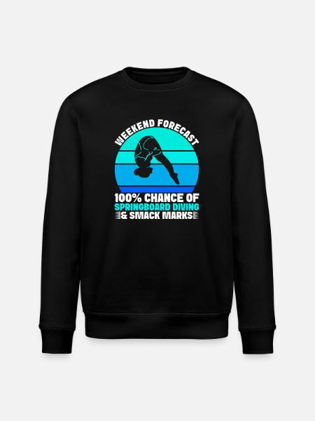 Diving diving board - Stanley/Stella ROLLER Unisex Organic Sweatshirt - black
